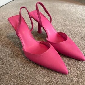 H&M Bold Pink Pointed Heels